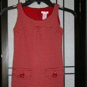 Xhilaration Girls Hearts Dress XS sz 4-5